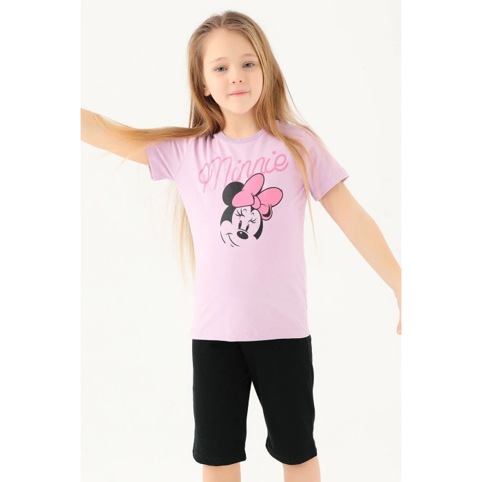 MINNIE MOUSE KIZ ÇOCUK T-SHIRT - LİLA