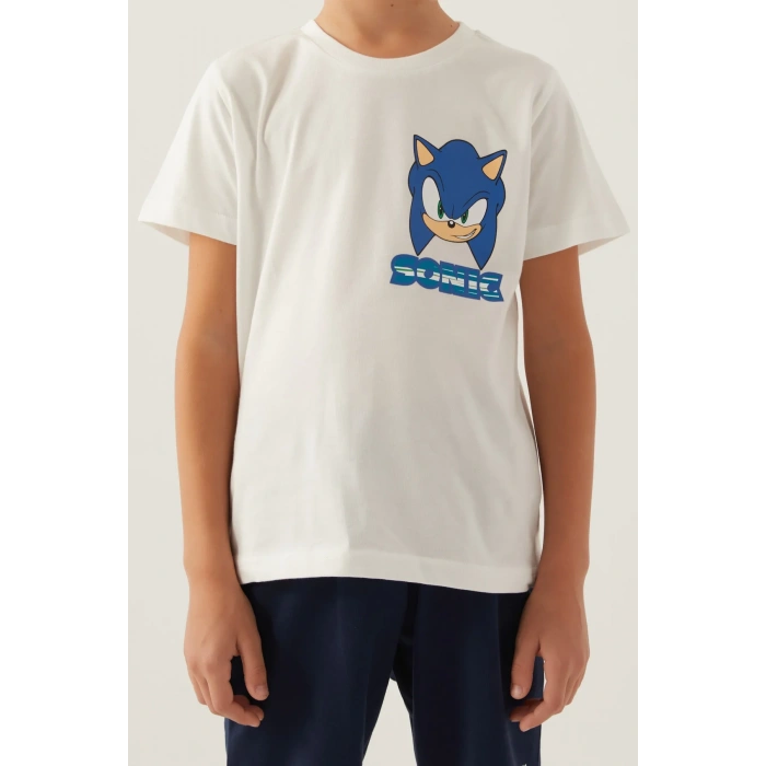 MODERN SONIC ERKEK ÇOCUK BERMUDA TAKIM - KREM