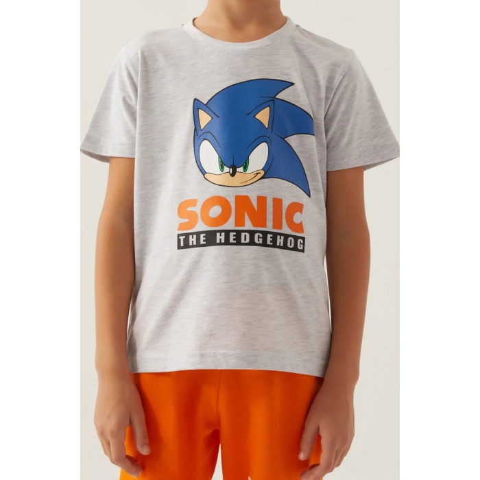 MODERN SONIC ERKEK ÇOCUK BERMUDA TAKIM - KREM