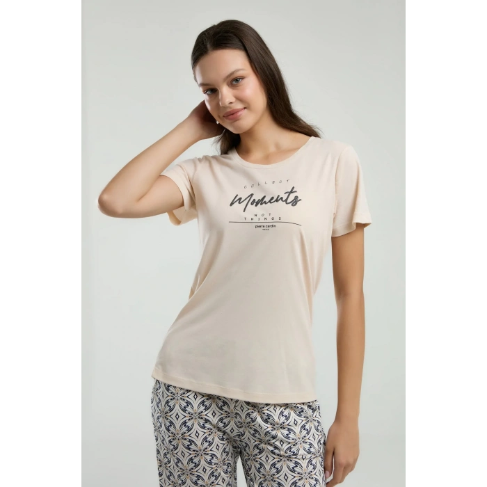 PIERRE CARDIN KADIN KAPRİ TAKIM - AÇIK BEJ