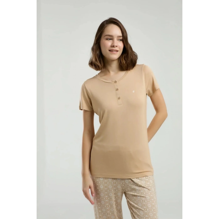 PIERRE CARDIN KADIN KAPRİ TAKIM - BEJ