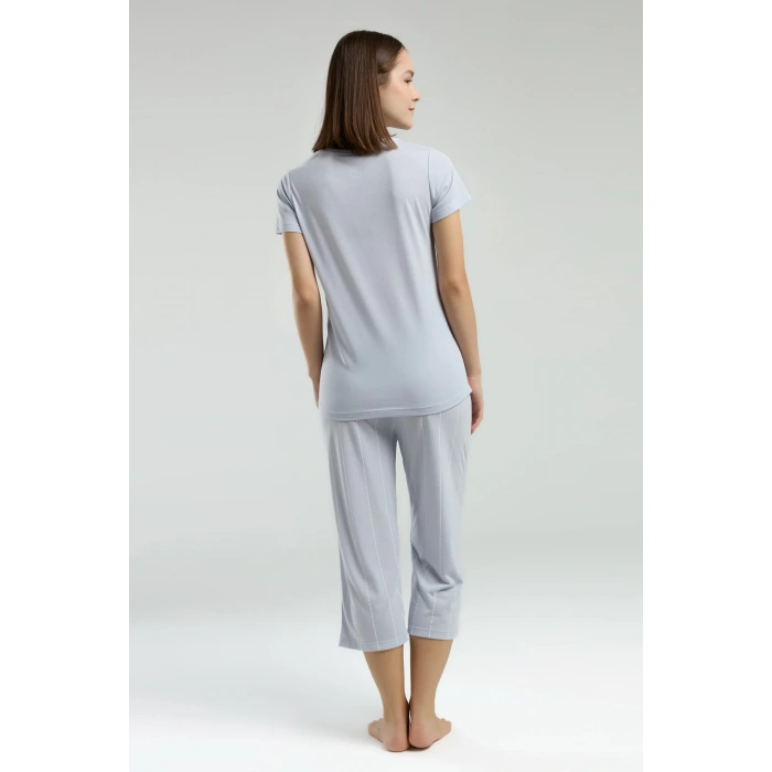 PIERRE CARDIN KADIN KAPRİ TAKIM - MAVİ