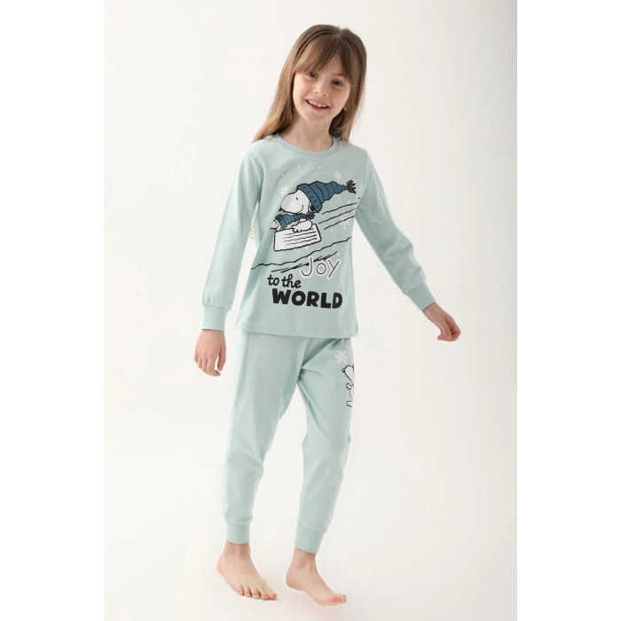 SNOOPY KIZ GARSON İKİLİ TAKIM - AÇIK MİNT