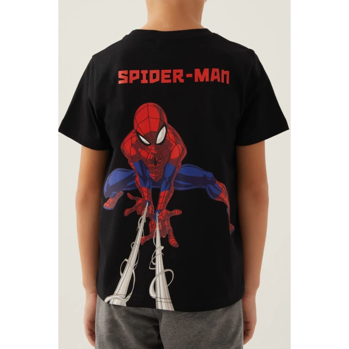 SPIDER-MAN ERKEK ÇOCUK BERMUDA TAKIM - SİYAH