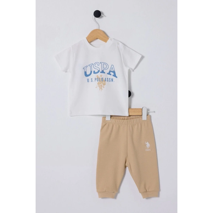 U.S POLO ASSN ERKEK BEBEK 2Lİ TAKIM - Beyaz