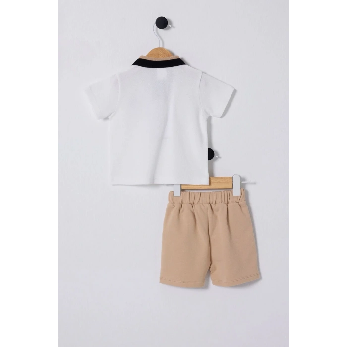 U.S POLO ASSN ERKEK BEBEK 2Lİ TAKIM - BEYAZ/BEJ