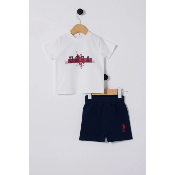 U.S POLO ASSN ERKEK BEBEK 2Lİ TAKIM - BEYAZ/KIRMIZI