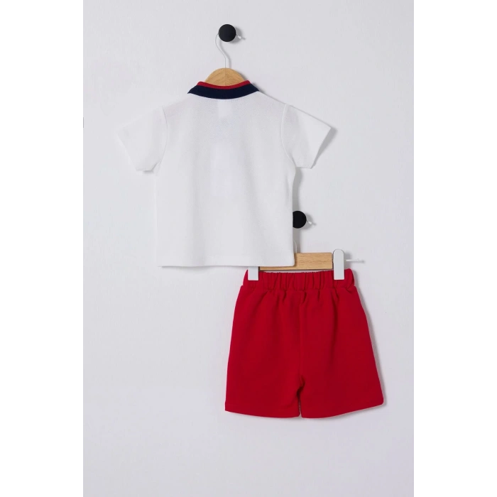 U.S POLO ASSN ERKEK BEBEK 2Lİ TAKIM - BEYAZ/KIRMIZI