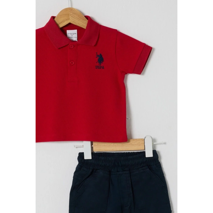 U.S POLO ASSN ERKEK BEBEK 2Lİ TAKIM - KIRMIZI