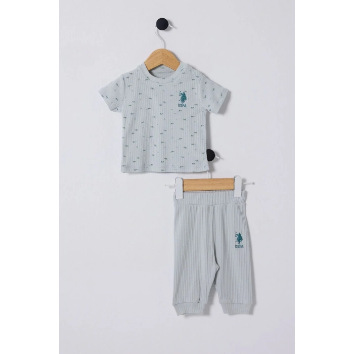 U.S POLO ASSN ERKEK BEBEK 2Lİ TAKIM - SU YEŞİLİ