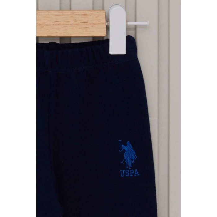 US POLO ERKEK BEBEK 2LI TAKIM - KREM SAX