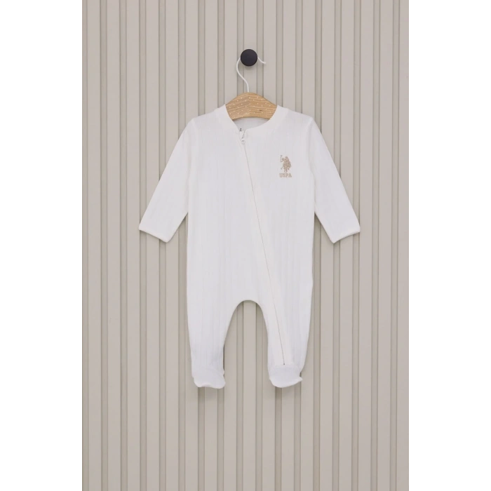 US POLO ERKEK BEBEK PATİKLİ TULUM - KREM