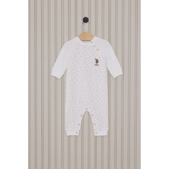 US POLO ERKEK BEBEK PATİKLİ TULUM - KREM