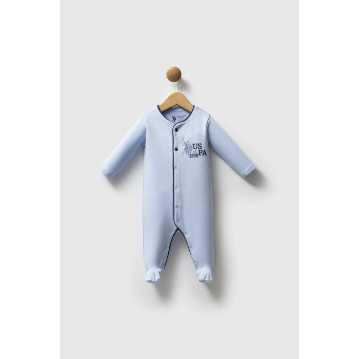 U.S POLO ERKEK BEBEK PATİKLİ TULUM - MAVİ