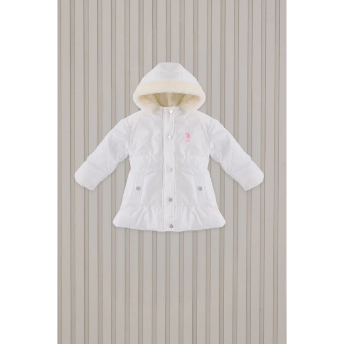 US POLO KIZ BEBEK MONT - Beyaz