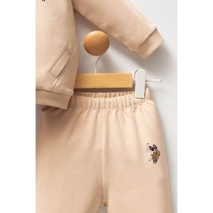 U.S.POLO ASSN ERKEK BEBEK 2 Lİ TAKIM - BEJ