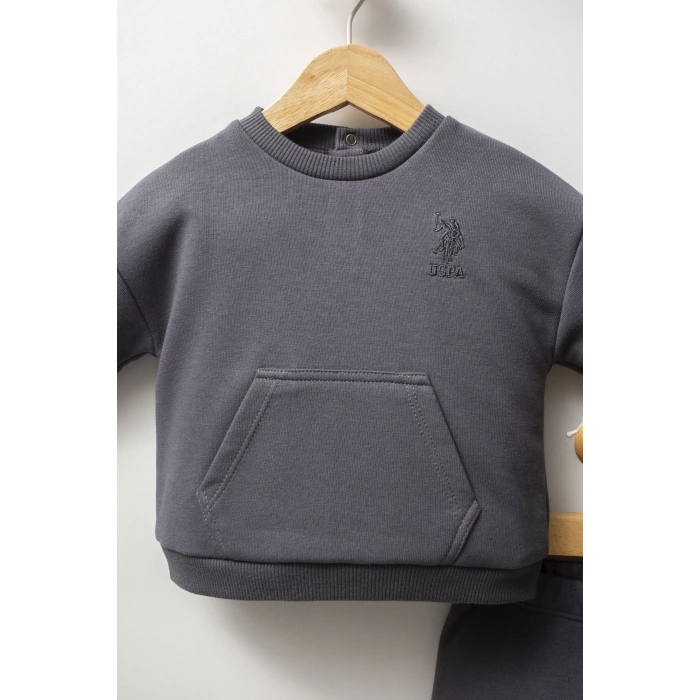 U.S.POLO ASSN ERKEK BEBEK 2 Lİ TAKIM - FÜME