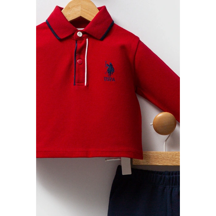 U.S.POLO ASSN ERKEK BEBEK 2 Lİ TAKIM - KIRMIZI