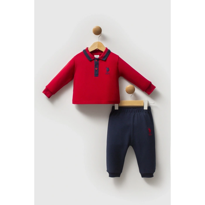 U.S.POLO ASSN ERKEK BEBEK 2 Lİ TAKIM - KIRMIZI