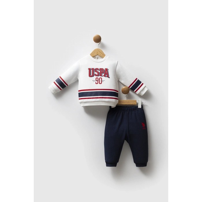 U.S.POLO ASSN ERKEK BEBEK 2Lİ TAKIM - Beyaz
