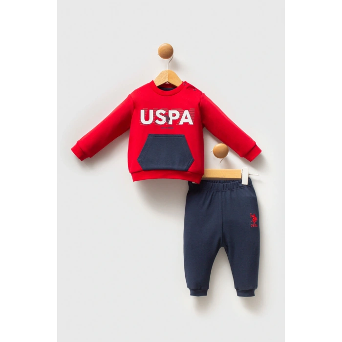U.S.POLO ASSN ERKEK BEBEK 2Lİ TAKIM - KIRMIZI