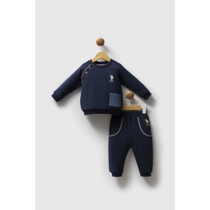U.S.POLO ASSN ERKEK BEBEK 2Lİ TAKIM - LACİVERT