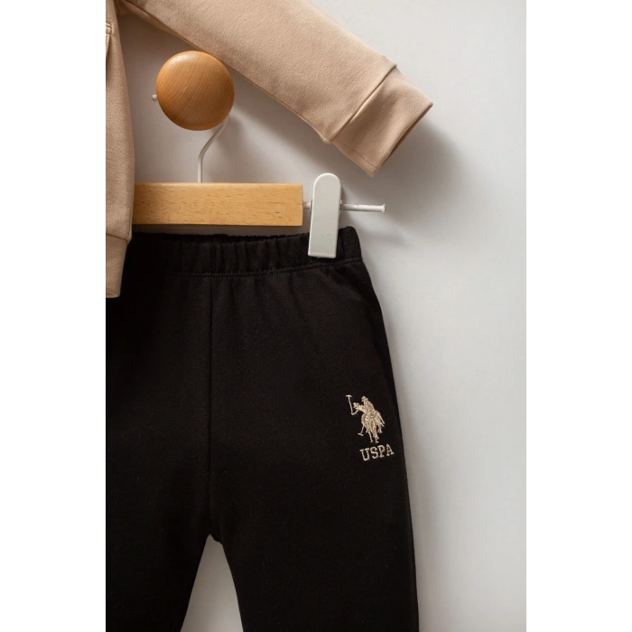 U.S.POLO ASSN ERKEK BEBEK 3 LÜ TAKIM - BEJ