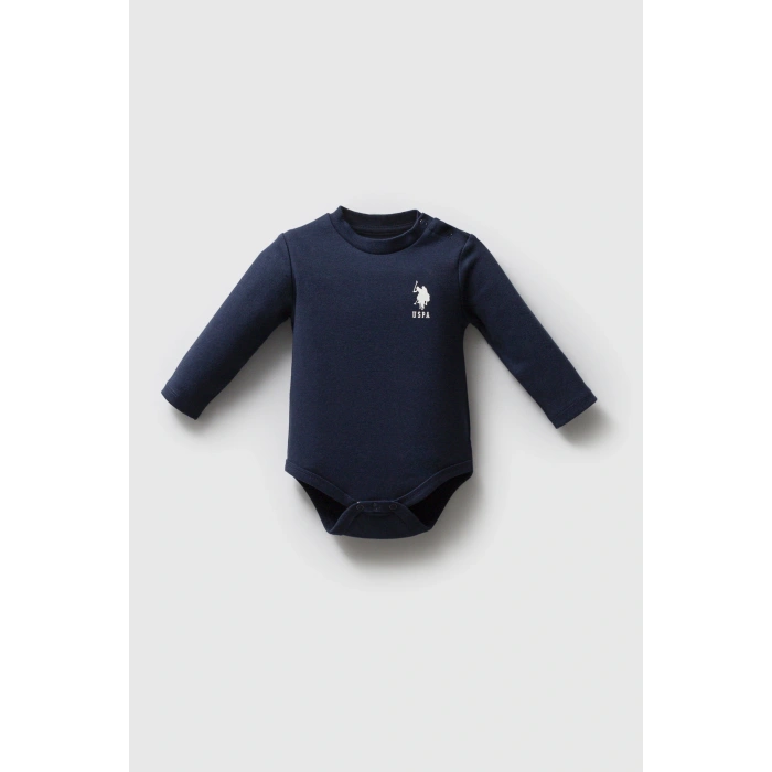 U.S.POLO ASSN ERKEK BEBEK 3LÜ BODY SET - LACİVERT