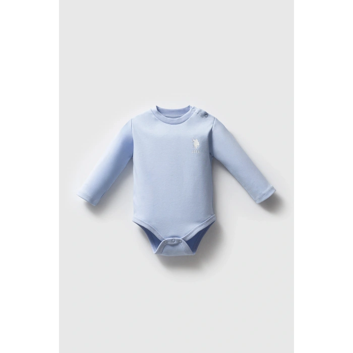 U.S.POLO ASSN ERKEK BEBEK 3LÜ BODY SET - MAVİ