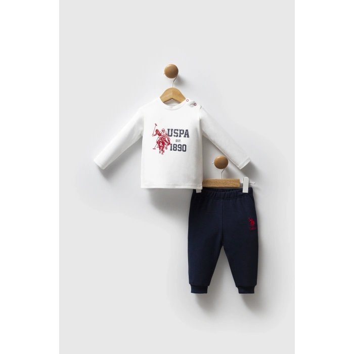 U.S.POLO ASSN ERKEK BEBEK 3LÜ TAKIM - LACİVERT/KIRMIZI