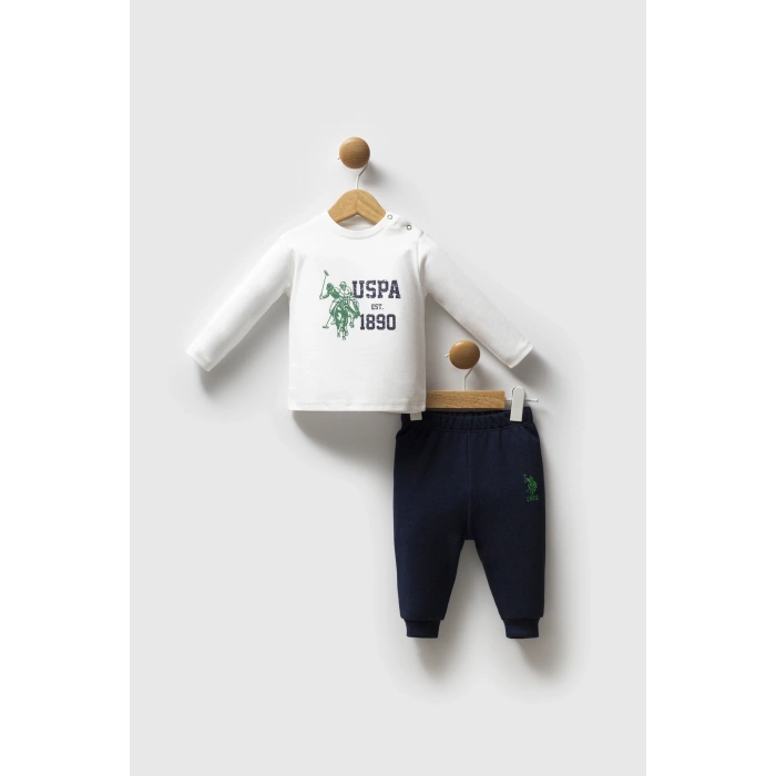 U.S.POLO ASSN ERKEK BEBEK 3LÜ TAKIM - LACİVERT/YEŞİL
