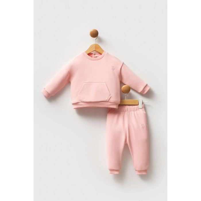 U.S.POLO ASSN KIZ BEBEK 2Lİ TAKIM - AÇIK PEMBE