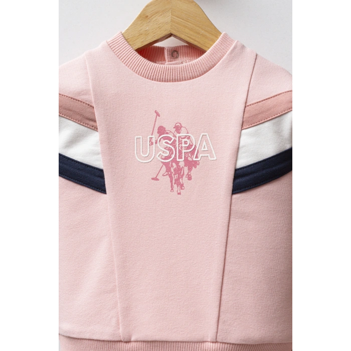 U.S.POLO ASSN KIZ BEBEK 2Lİ TAKIM - AÇIK PEMBE