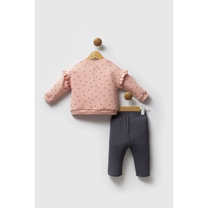 U.S.POLO ASSN KIZ BEBEK 2Lİ TAKIM - AÇIK SOMON