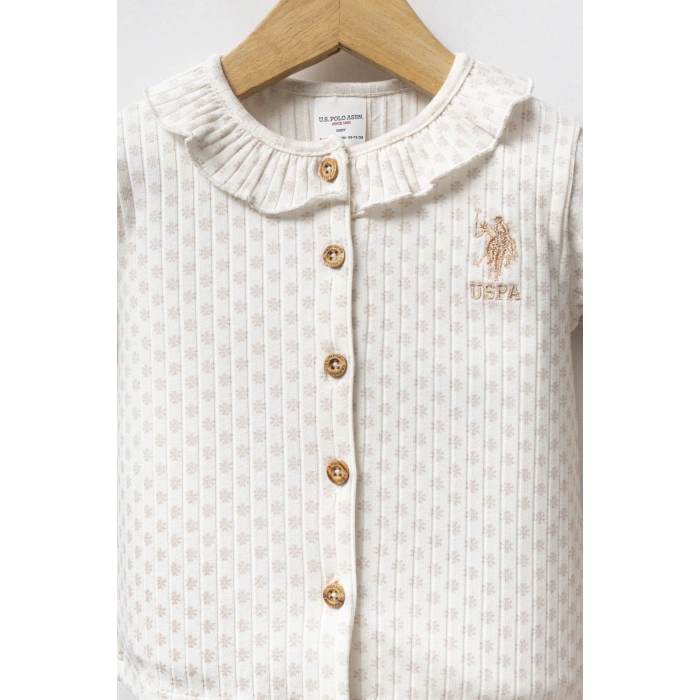 U.S.POLO ASSN KIZ BEBEK 2Lİ TAKIM - Beyaz