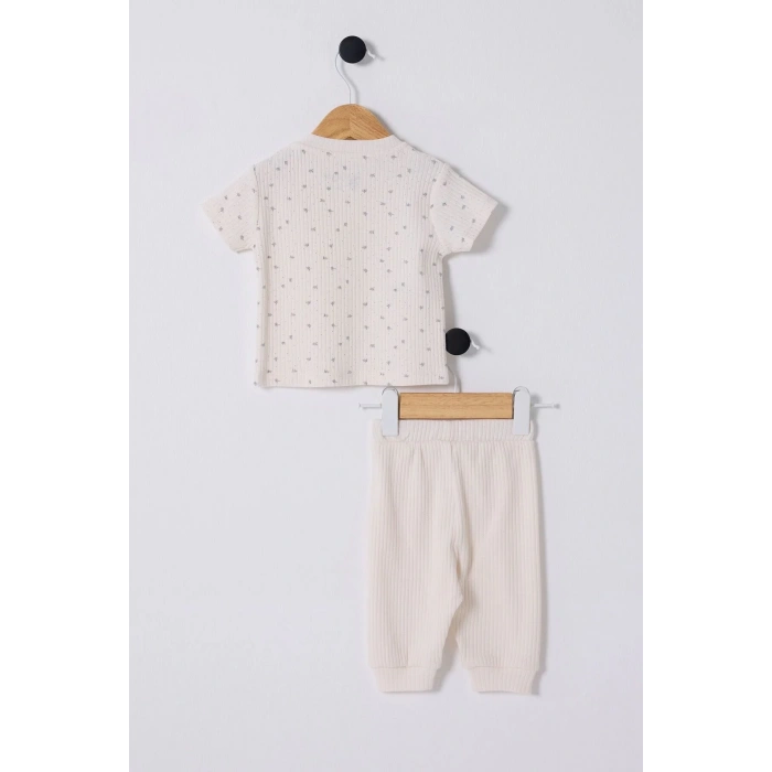 U.S.POLO ASSN. KIZ BEBEK 2Lİ TAKIM - EKRU