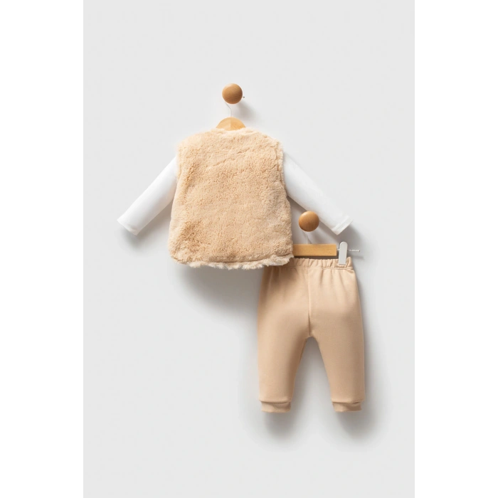 U.S.POLO ASSN KIZ BEBEK 3LÜ TAKIM - BEJ