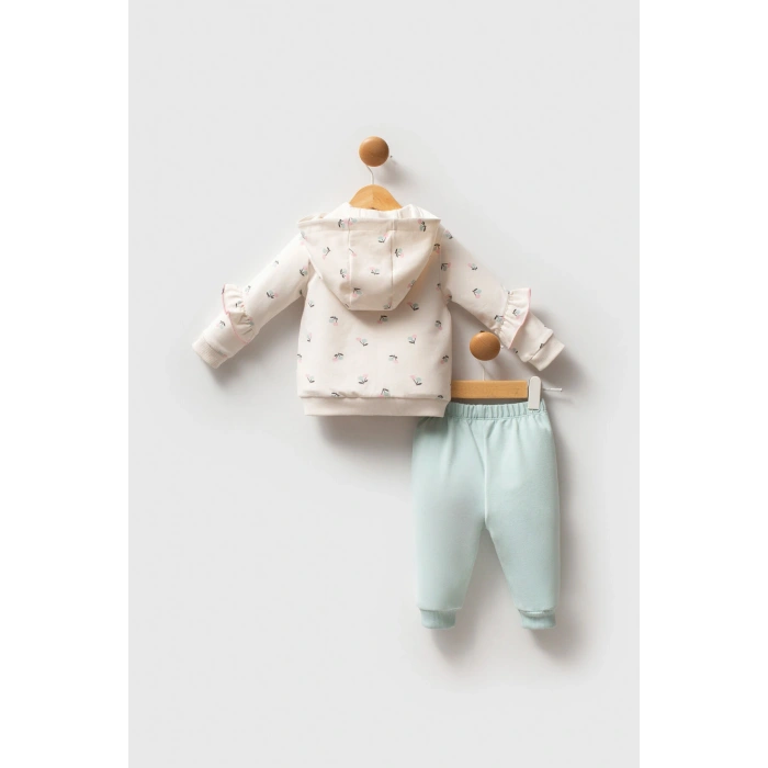 U.S.POLO ASSN KIZ BEBEK 3LÜ TAKIM - EKRU