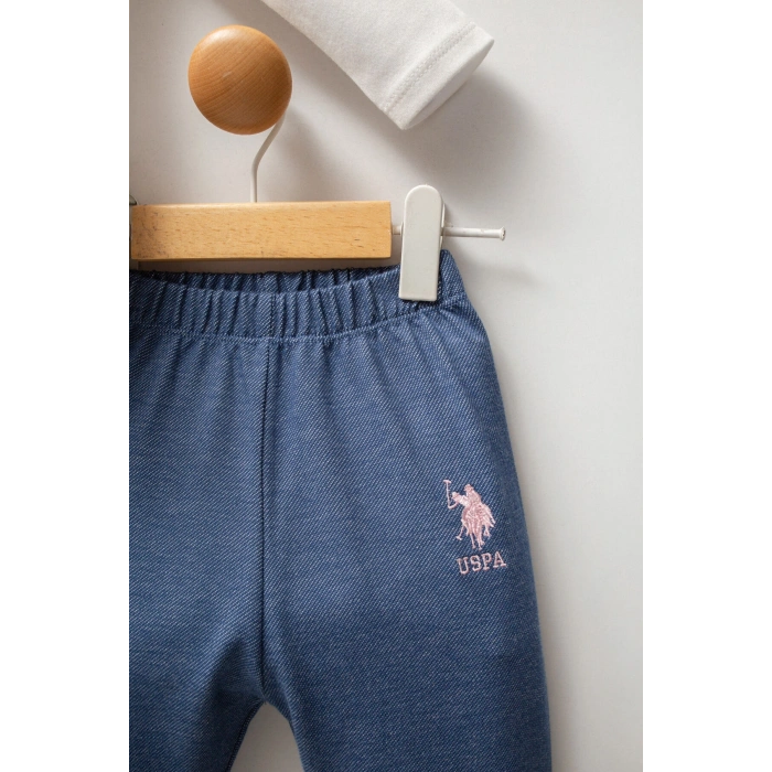 U.S.POLO ASSN KIZ BEBEK 3LÜ TAKIM - MAVİ