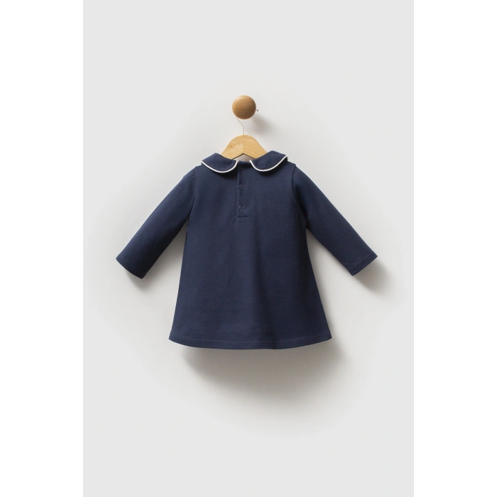 U.S.POLO ASSN KIZ BEBEK PİKE ELBİSE - LACİVERT