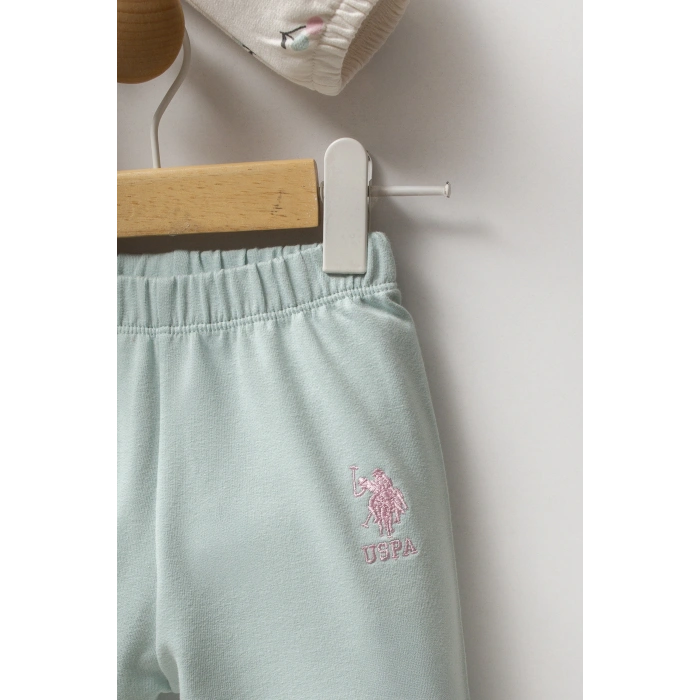 U.S.POLO ASSN KIZ EBBEK 2Lİ TAKIM - EKRU