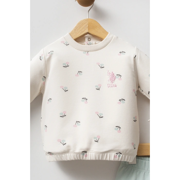 U.S.POLO ASSN KIZ EBBEK 2Lİ TAKIM - EKRU