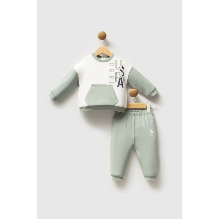 U.S.POLO ERKEK BEBEK 2 Lİ TAKIM - Yeşil