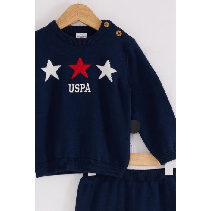 U.S.POLO ERKEK BEBEK TRİKO 2Lİ TAKIM - LACİVERT