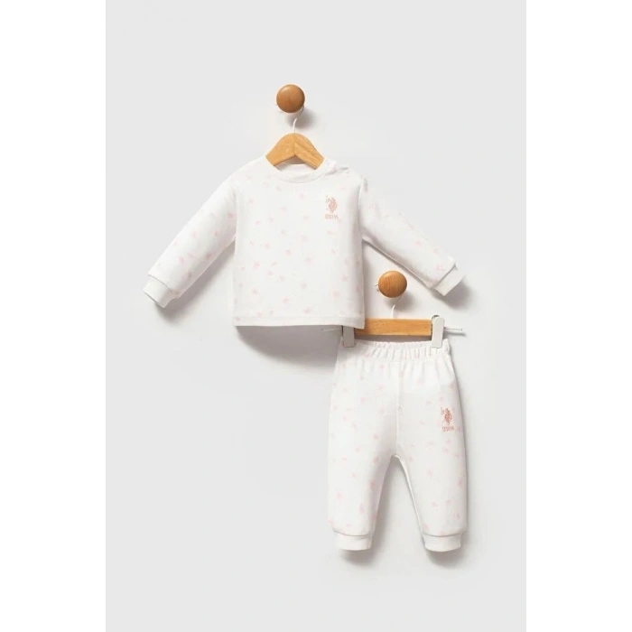U.S.POLO KIZ BEBEK 2Lİ TAKIM - Beyaz