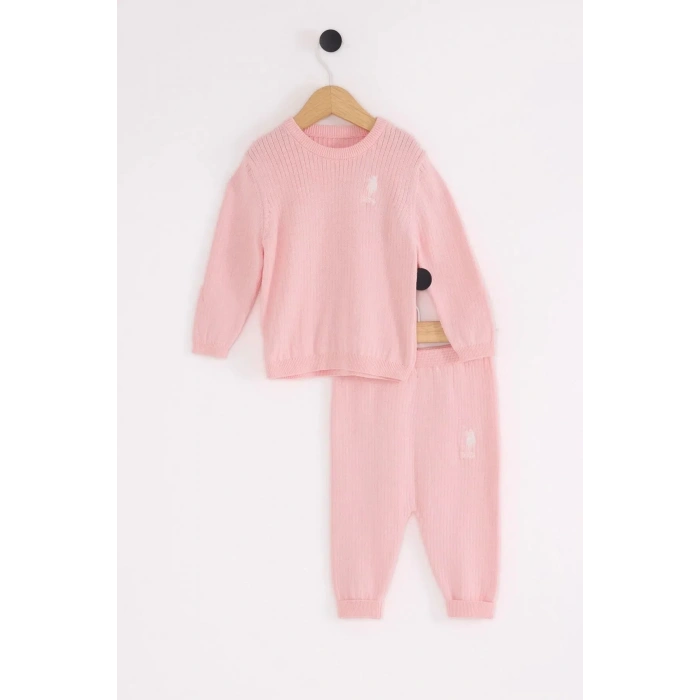 U.SPOLO KIZ BEBEK 2Lİ TAKIM - PEMBE