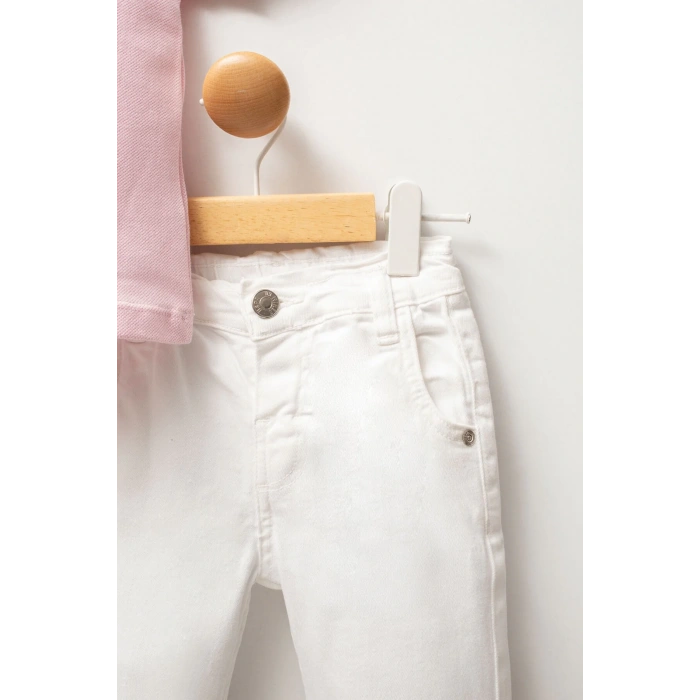 U.S.POLO KIZ BEBEK 2Lİ TSHIRT TAKIM - TOZ PEMBE