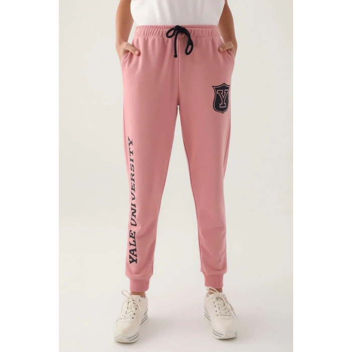 YALE KADIN TEK ALT - RETRO PEMBE