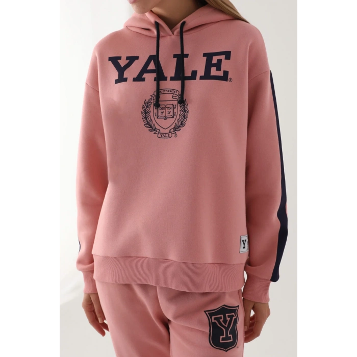 YALE KADIN TEK ÜST - RETRO PEMBE