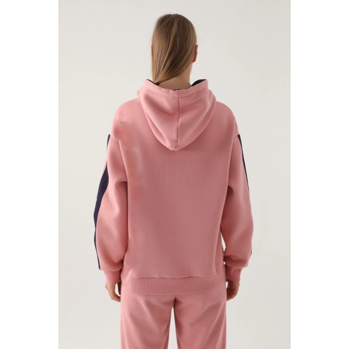 YALE KADIN TEK ÜST - RETRO PEMBE